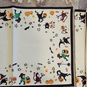 🎃 Halloween Dining Lot:placemats, Napkins, Rug And Table Runner